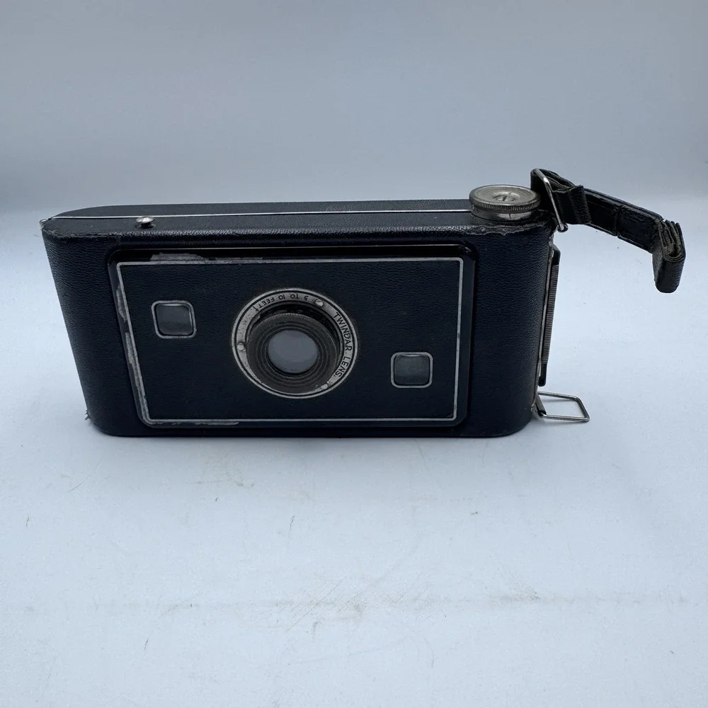 Kodak Jiffy Six 16 Series II Vintage Folding Rollfilm Camera Black 6x9 Twindar